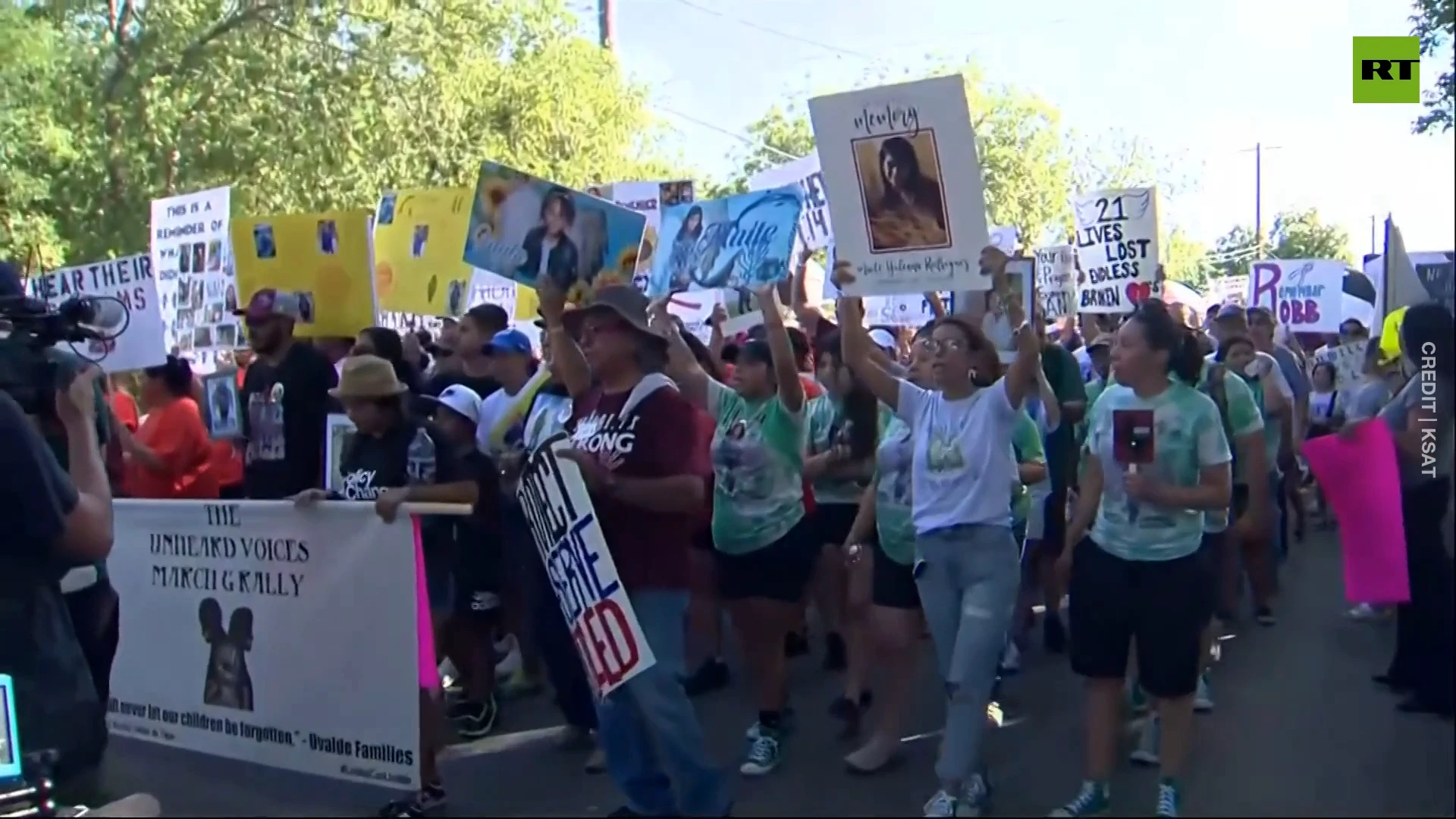 Anti-gun violence march held in shooting-shocked Uvalde