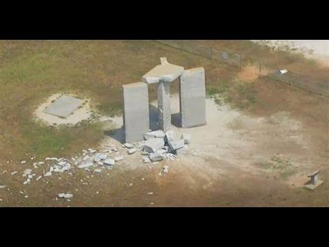 Georgia Guidestones Destroyed! So Called Elberton Stonehenge NWO Monument Torn Down!