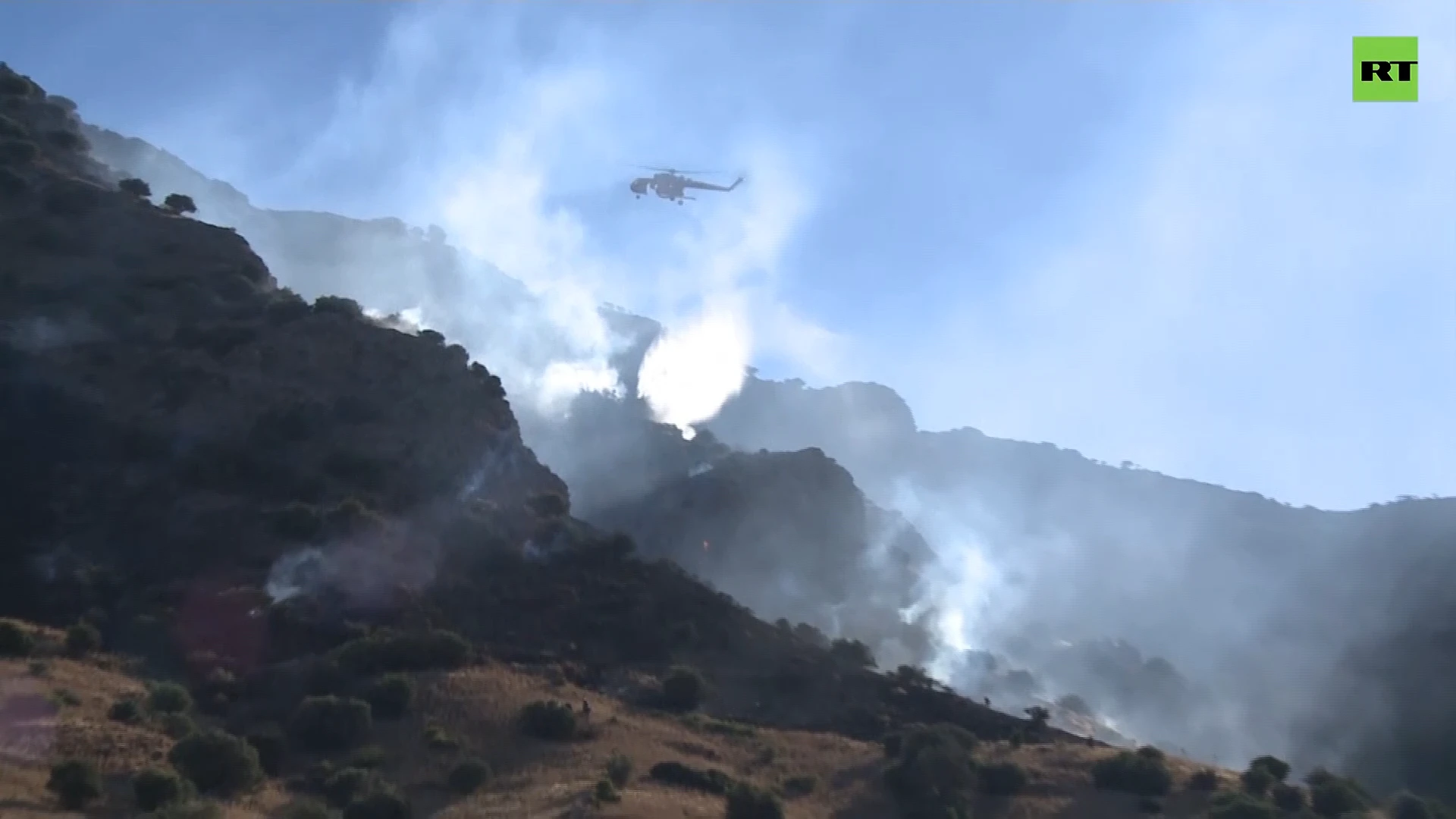 Firefighters battle blazes on Greek island of Crete