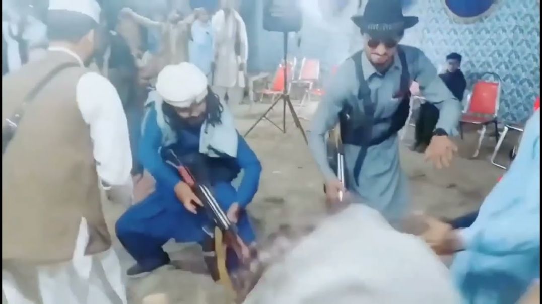 AFGHAN TALIBAN WITH AK-WAIFUS DANCING