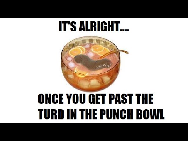 I Don't Want to Get Past the Turd in the Punch Bowl