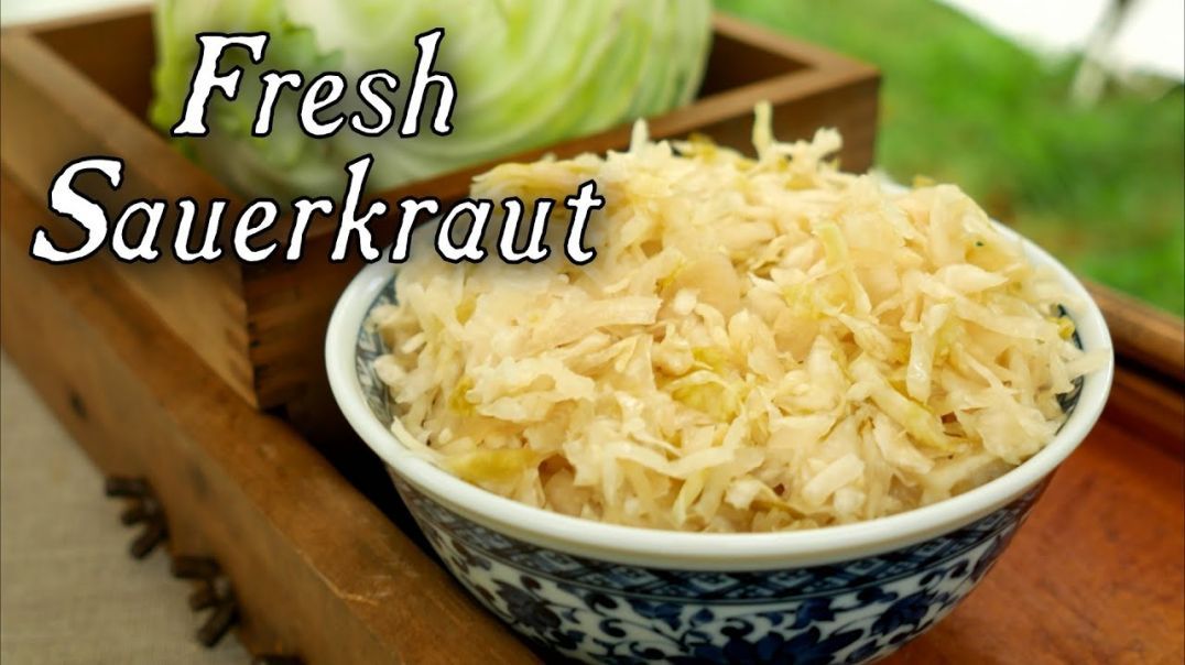 Making Fresh Sauerkraut - Cabbage - The Food of the Gods!