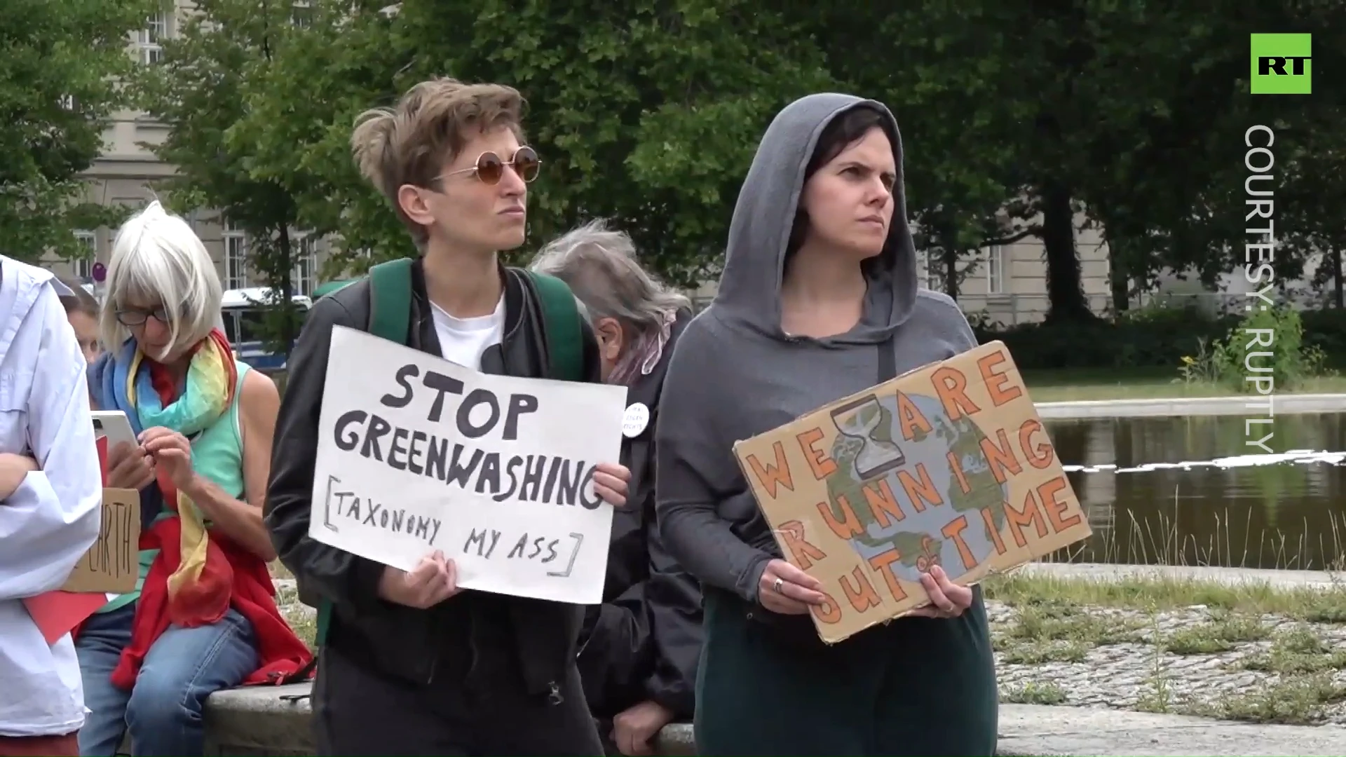 Demonstrators protest against EU’s energy policy