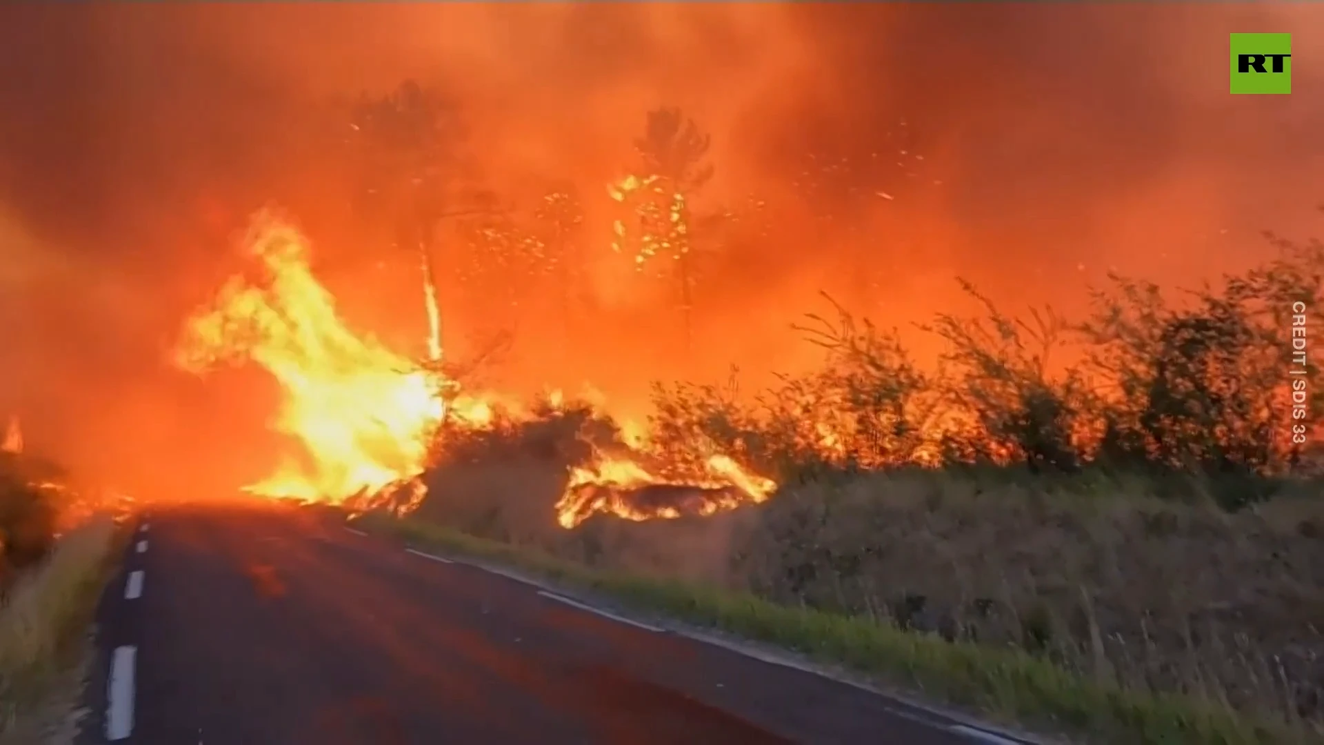 Wildfires ravage France's Gironde Region