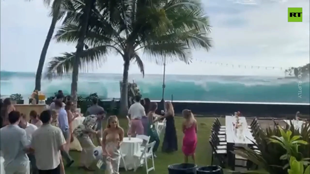 Wedding washed away by storm