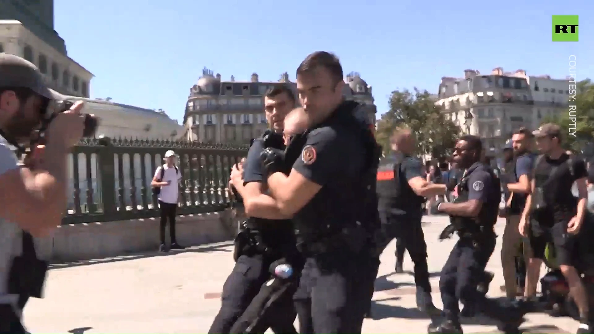 Yellow Vests protest against government on Bastille Day