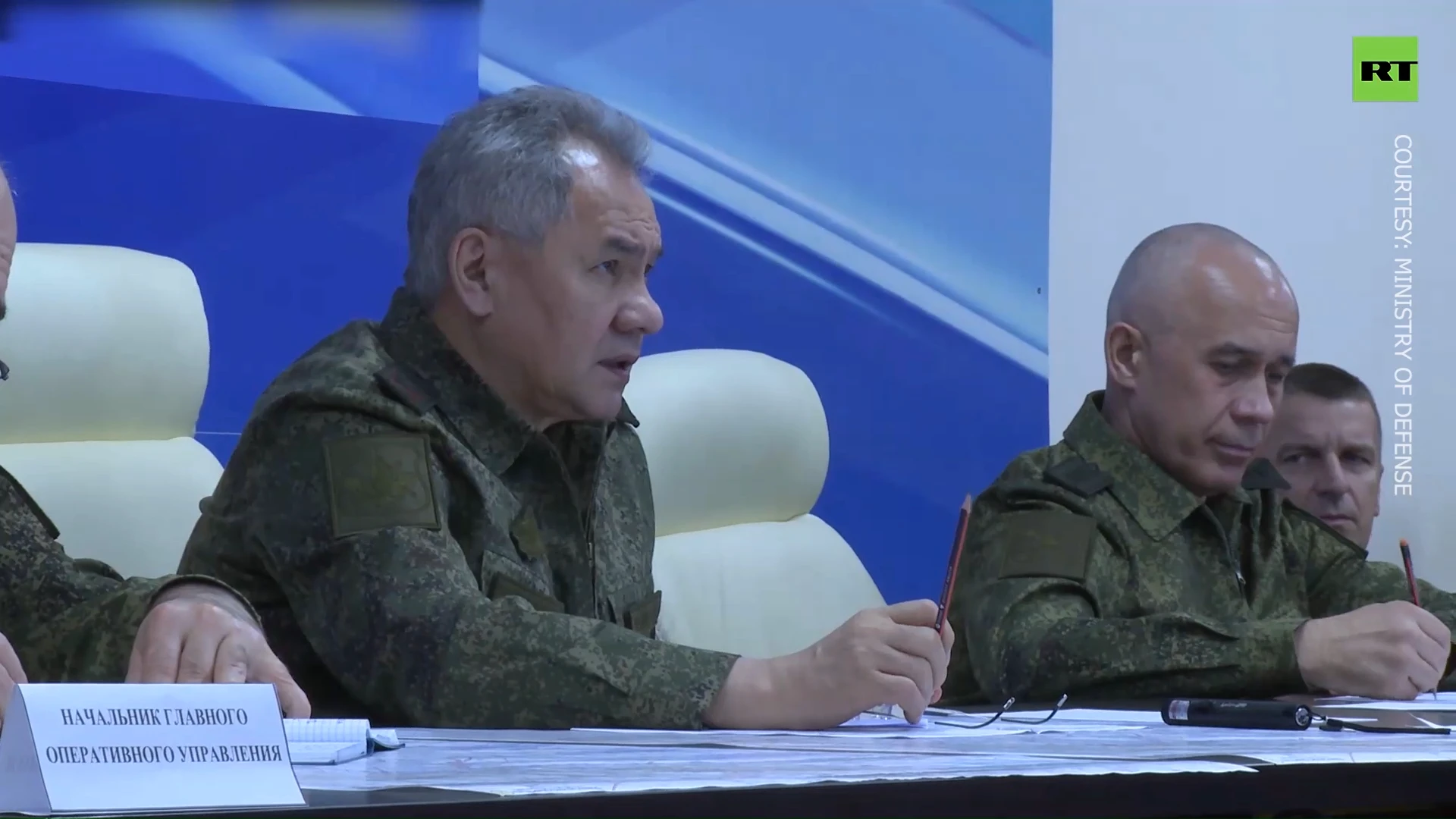 Russia’s defense minister pays surprise visit to Ukraine