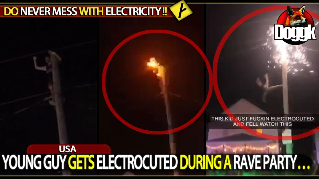 YOUNG GUY GETS ELECTROCUTED DURING A RAVE PARTY.. (USA)