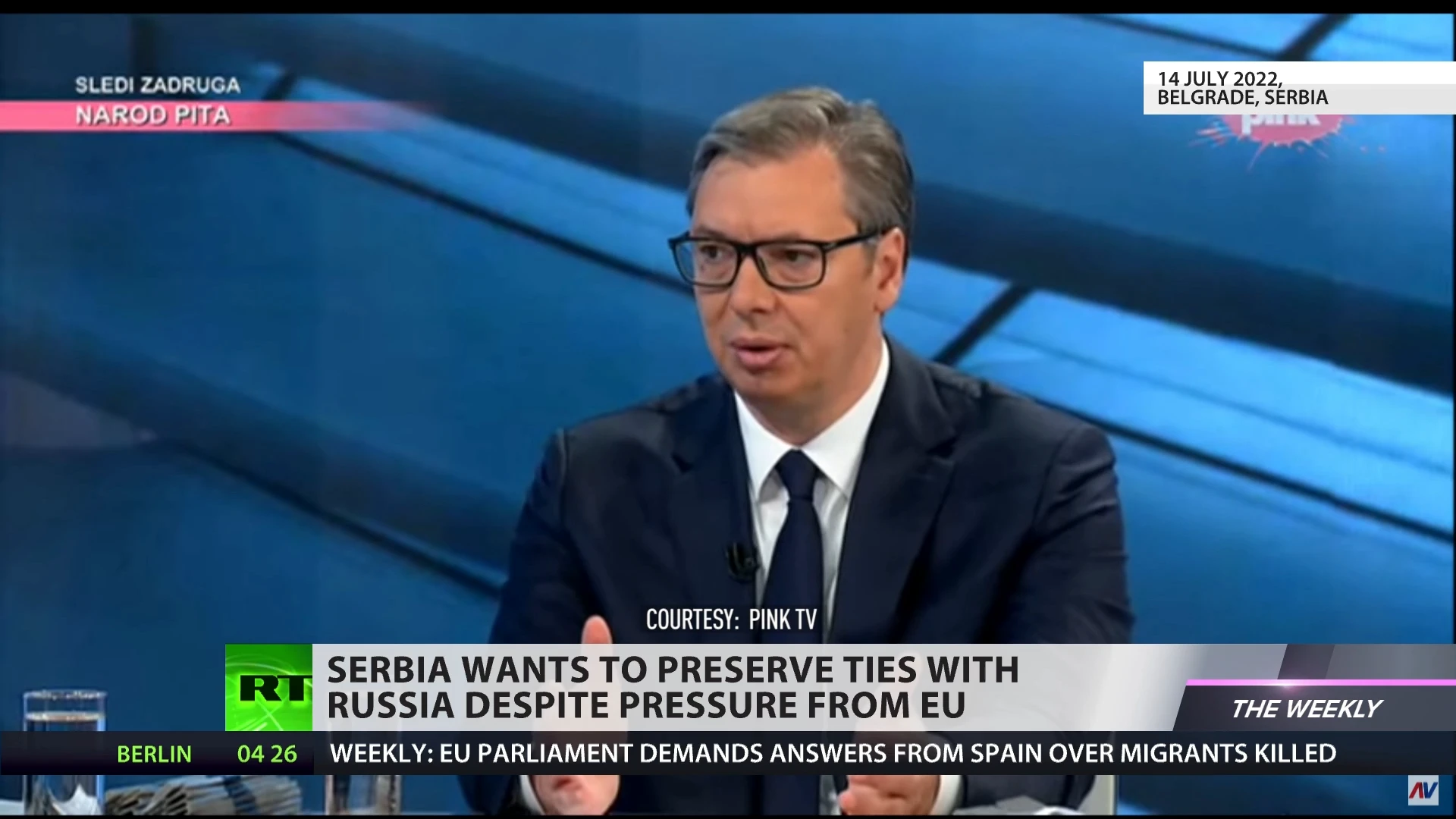 ‘Entire Western world fighting Russia through Ukrainians’ – Serbian president