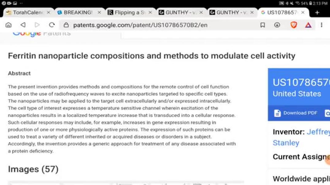 US PATENT US 10786570B2 - Graphe Oxide Humanity Kill Switch