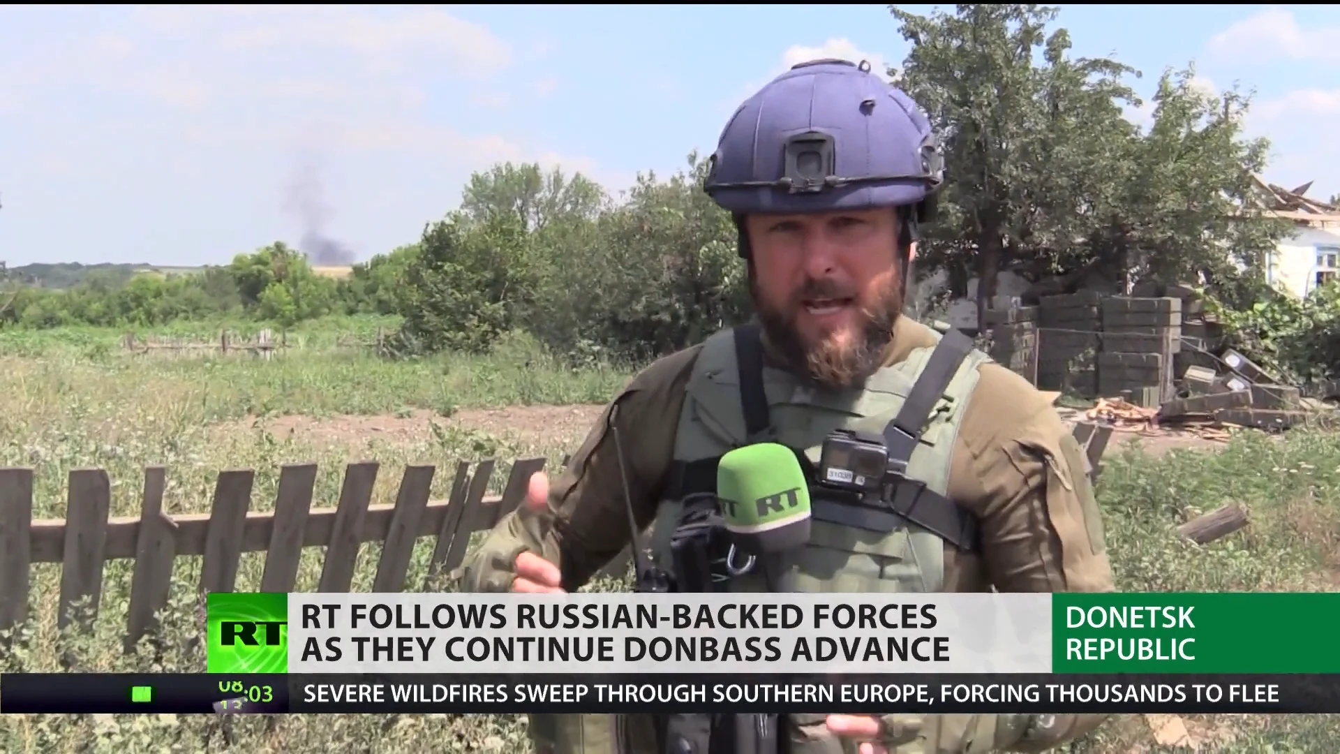 Russia-led forces continue their advance in Donbass