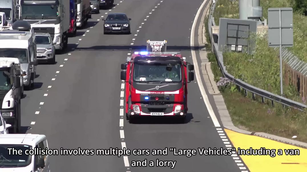 Smart Motorway CARNAGE! - Crash causes Police to go off road!