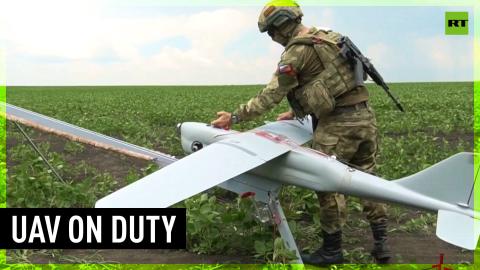 Russia’s National Guard uses drone to detect howitzer position