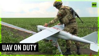 Russia’s National Guard uses drone to detect howitzer position