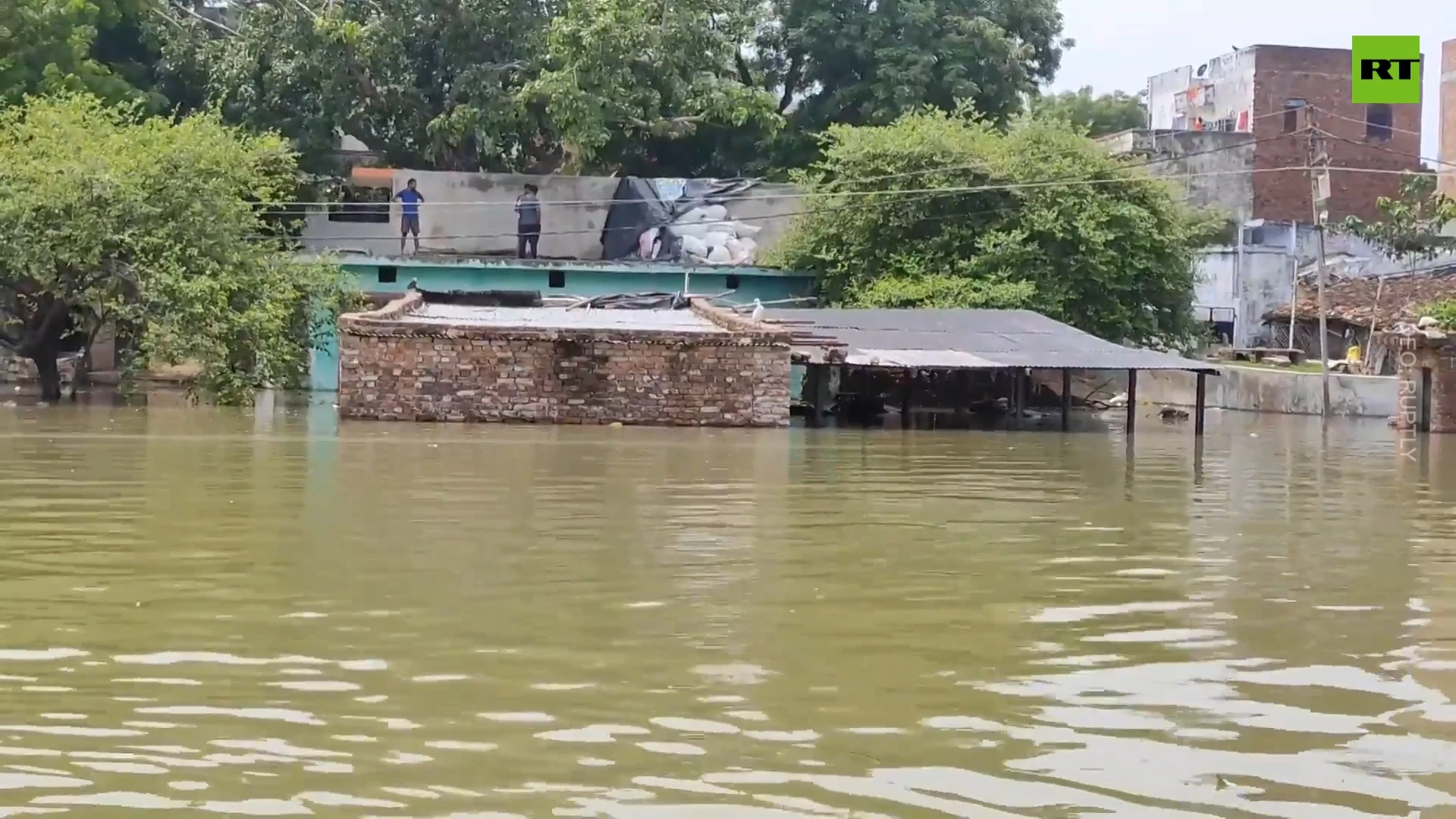 Indian city Prayagraj under floodwaters