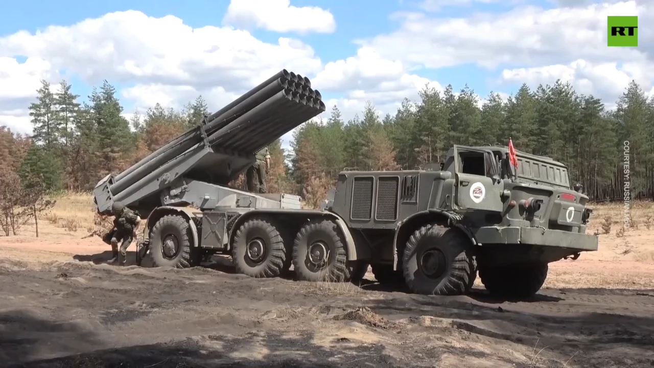 ‘Uragan’ MLRS in combat operation