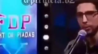 Mandou a real ao vivo e foda-se