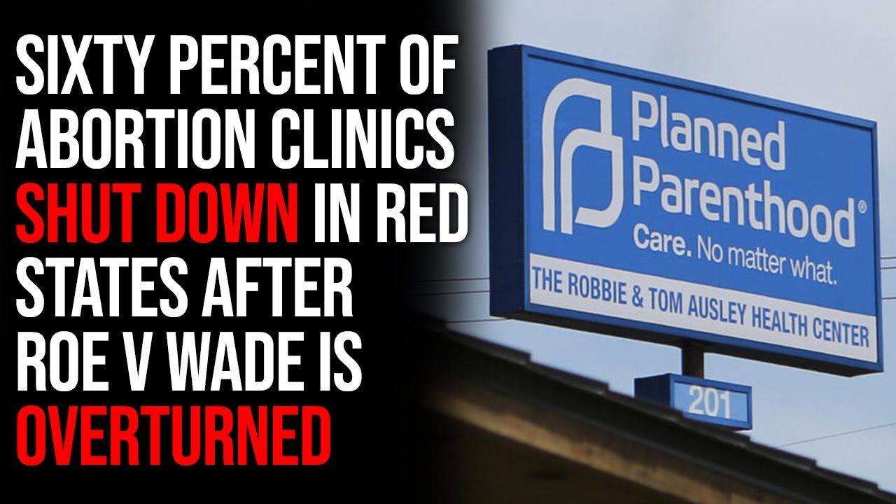 Sixty Percent Of Abortion Clinics SHUT DOWN In Red States After Roe V Wade Is Overturned