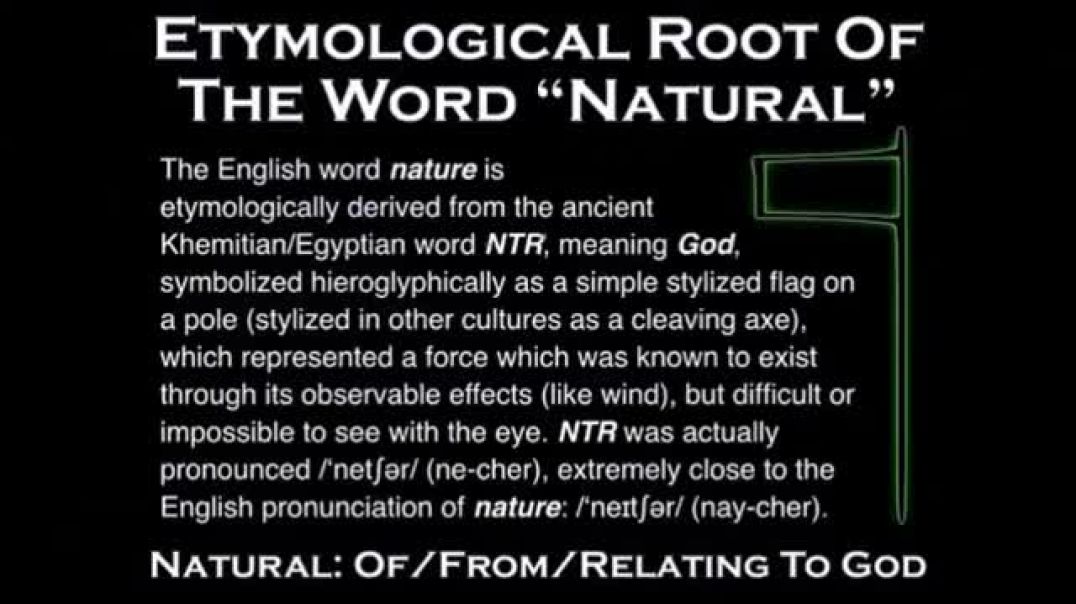 Meaning of natural is of god we should no longer reject it