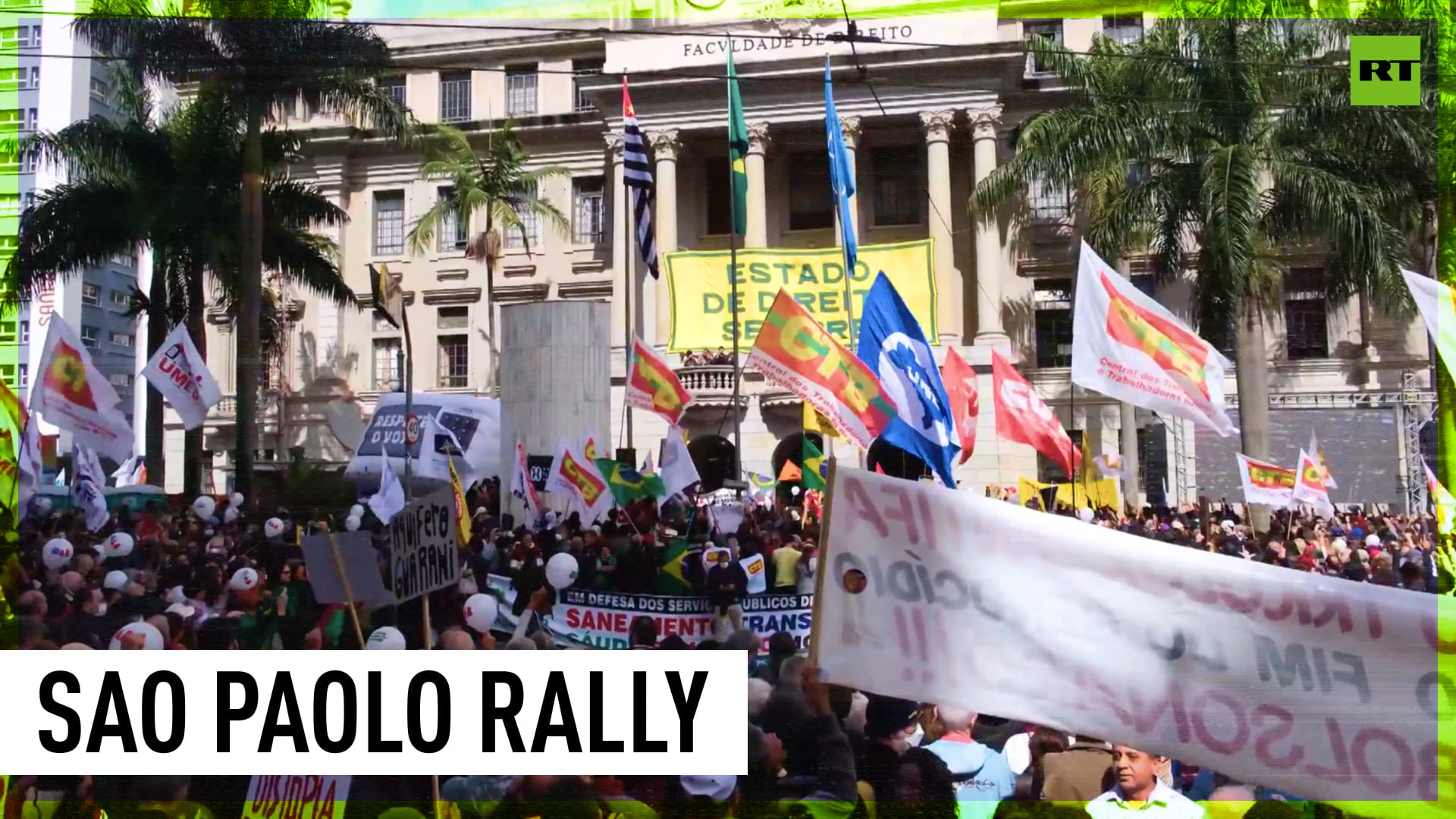 Pro-democracy protest held in Sao Paolo