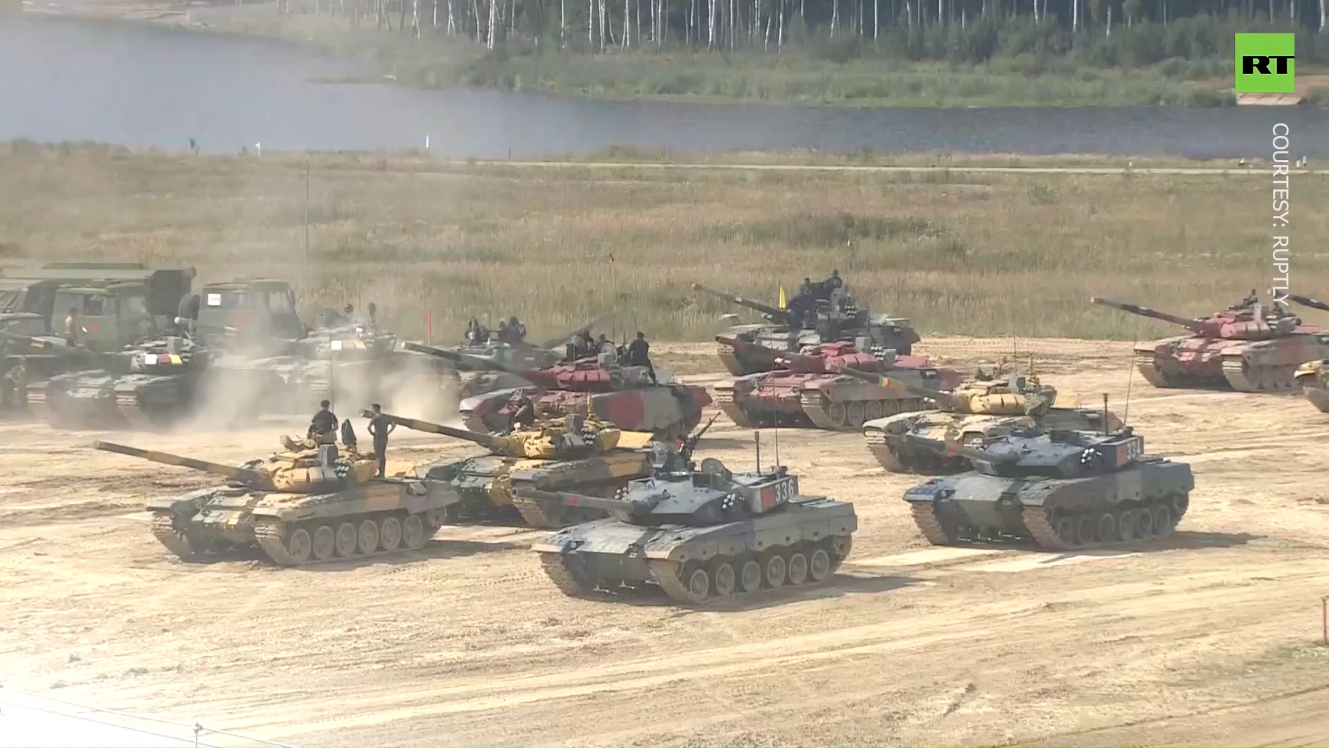 Tank Biathlon: International crews take part in armored vehicle races