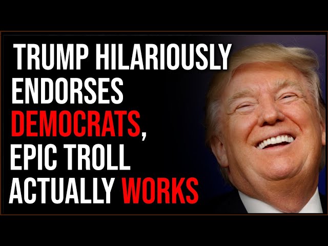 Trump Hilariously Endorses DEMOCRATS, Epic Troll Actually Works