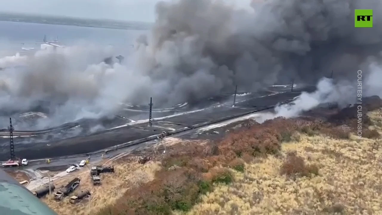 Cuba oil fire: Aftermath and damage