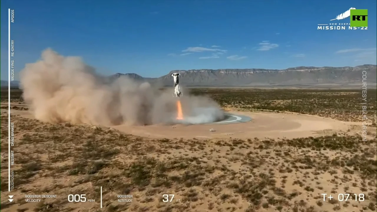 Blue Origin launches sixth space tourism mission