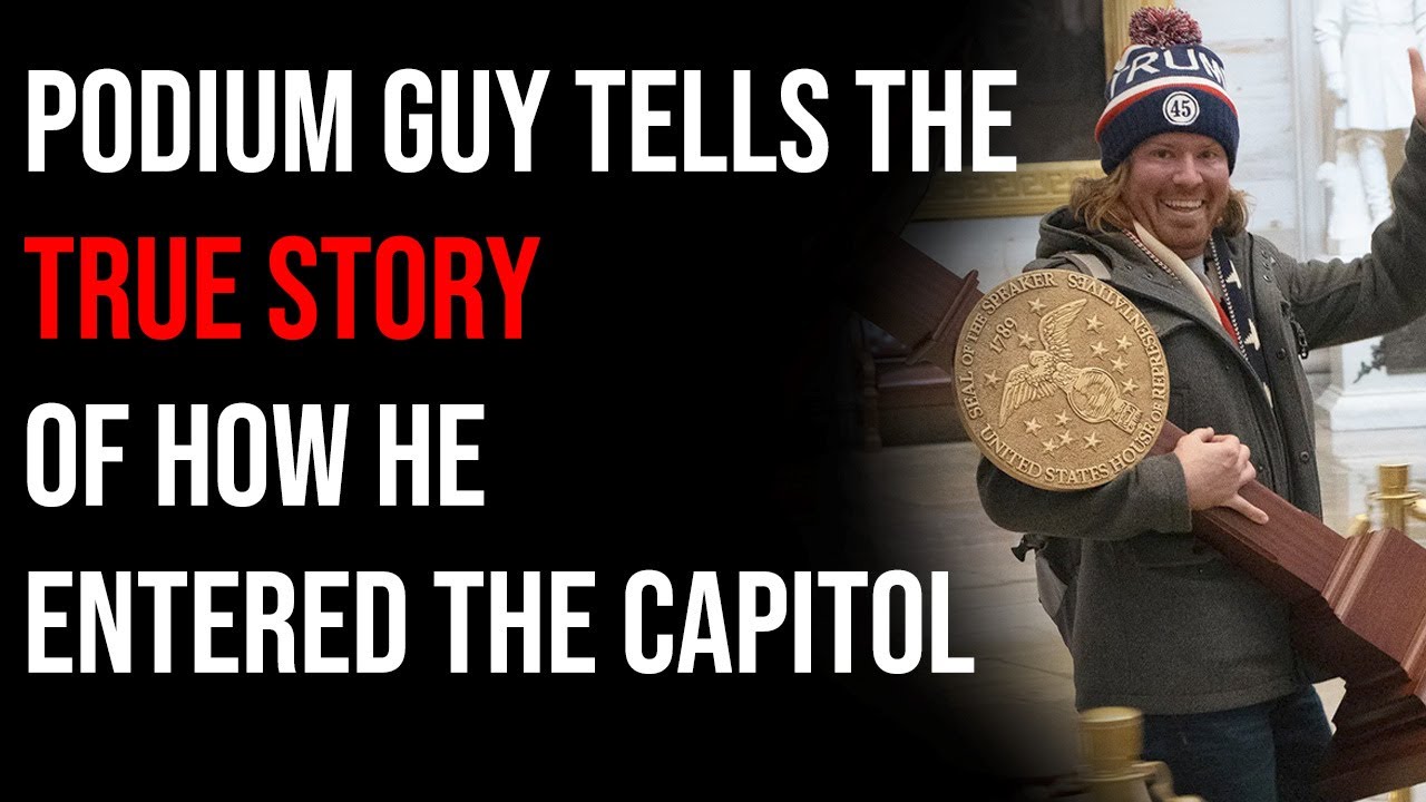 Podium Guy Tells The True Story Of How He Entered The Capitol