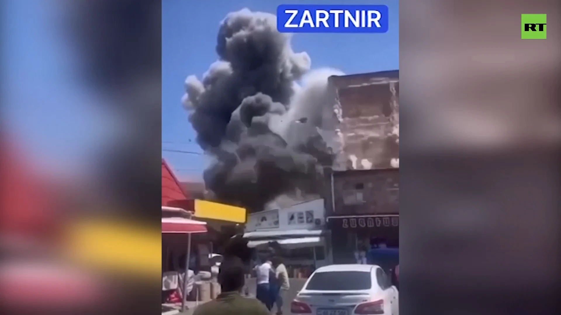 Strong explosion tears through Armenian market