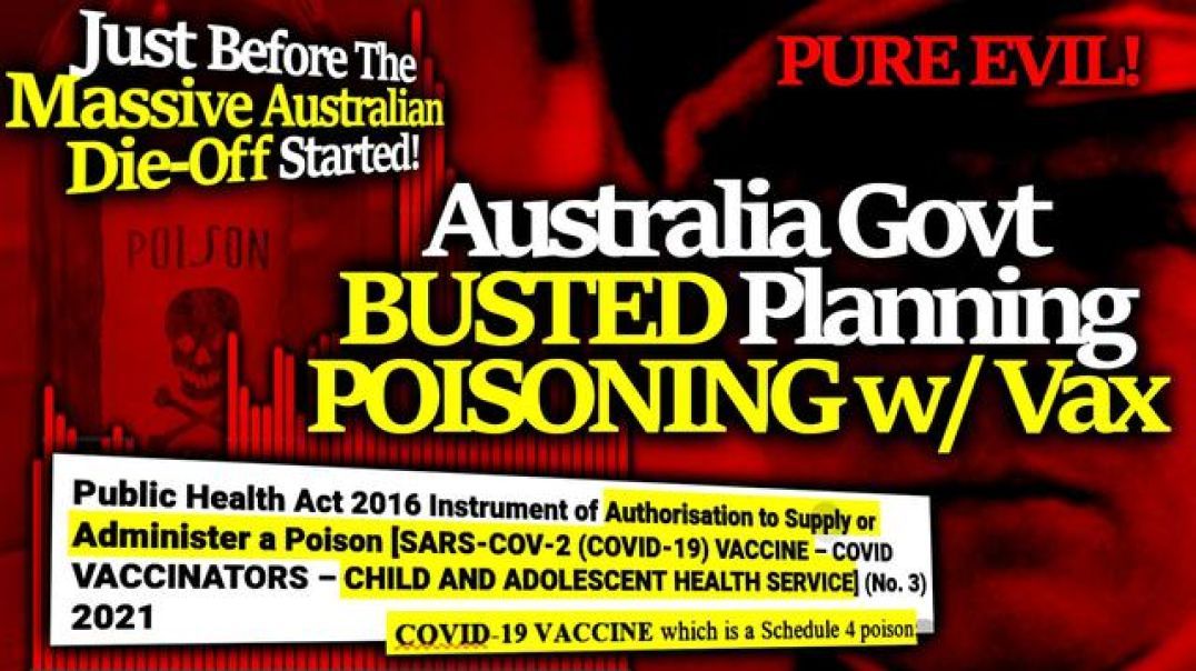 Documents Reveal Australian Govts Openly Schemed To POISON Citizens - Children! Then A Mass Die-Off