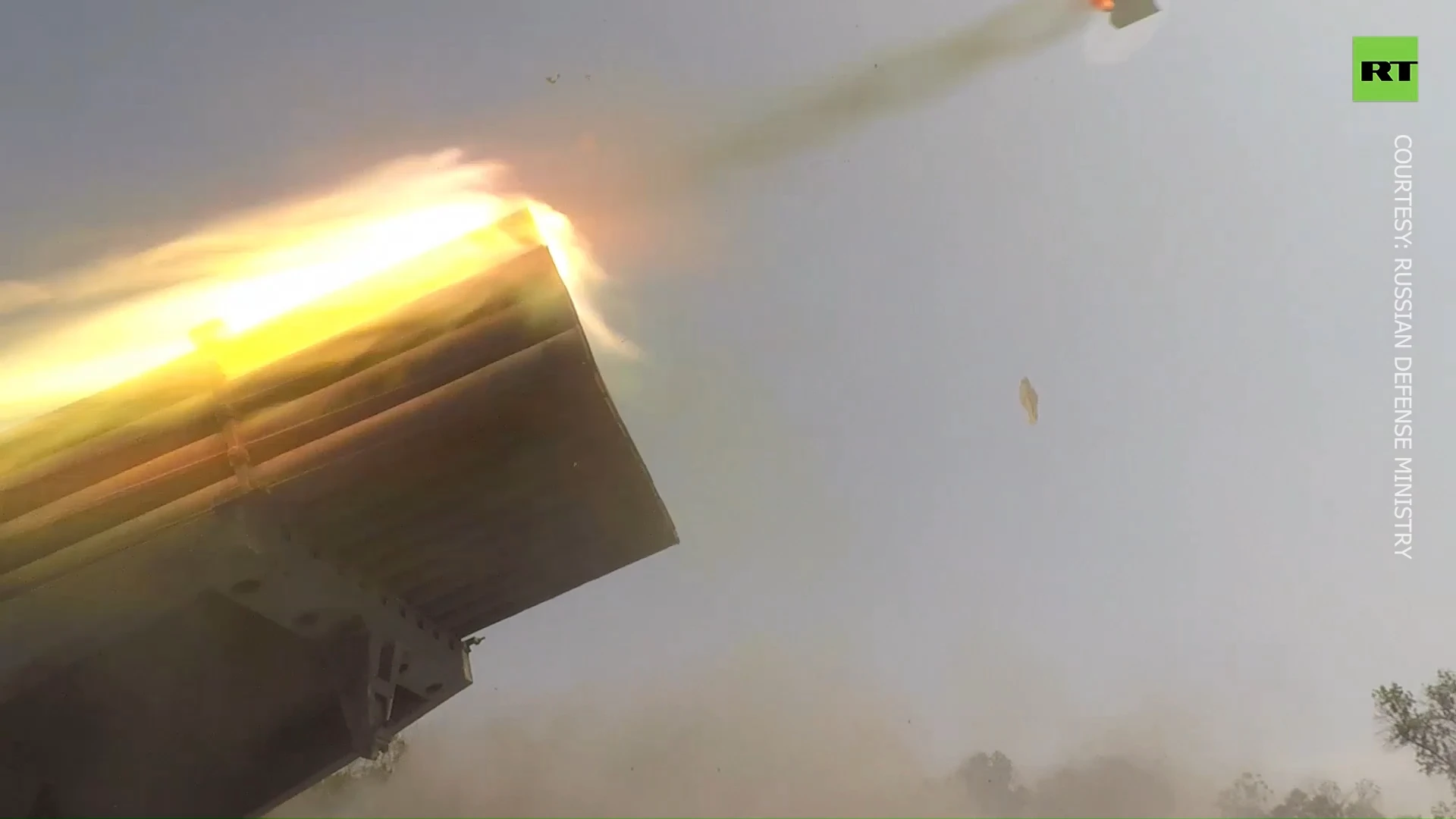 Russian Grad destroys Ukrainian military targets