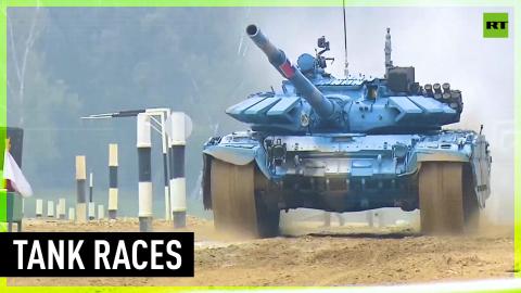 Army Games | Laos, Armenia, Syria & Myanmar compete in Tank Biathlon races