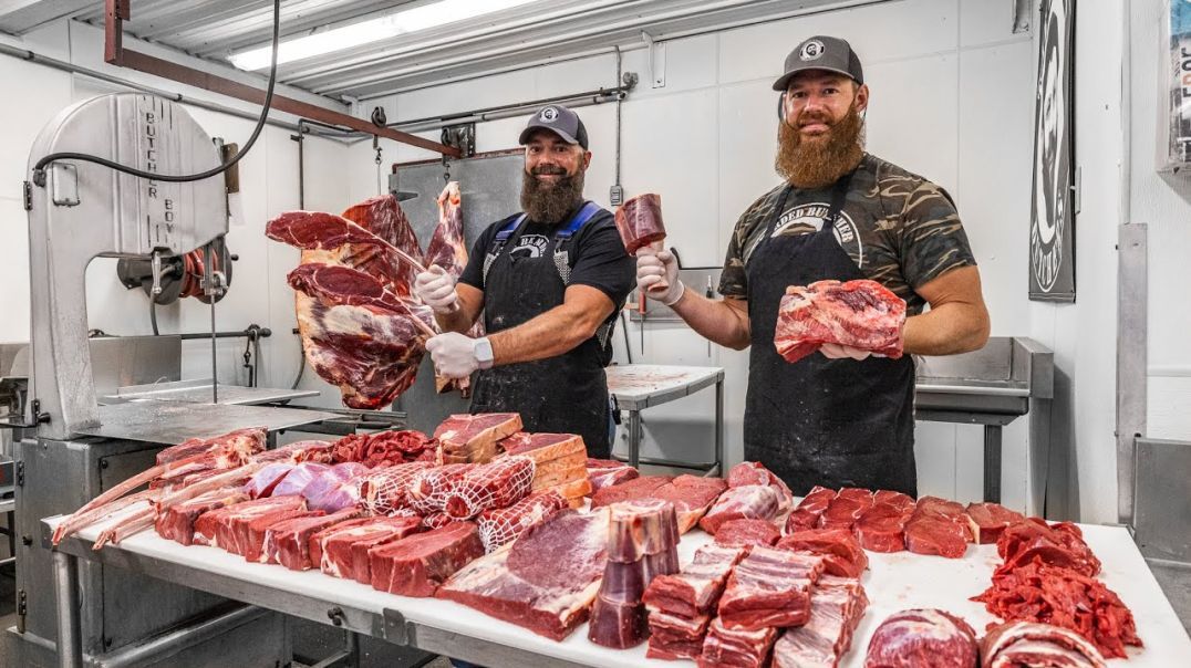 How to Butcher a Bison  ENTIRE BREAKDOWN  The Bearded Butchers!