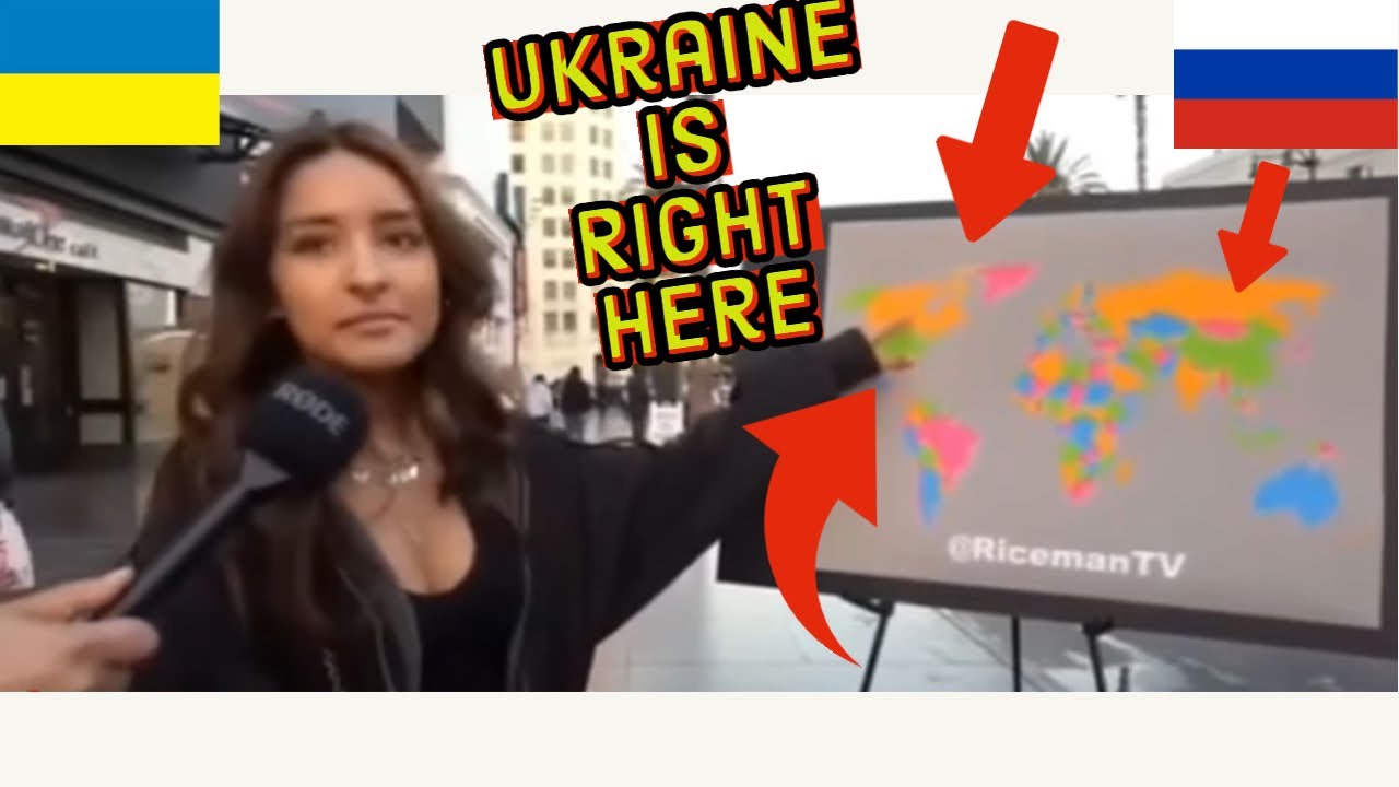 Where Is Ukraine On The Map? (American Edition) Glimpse Into The Mind Of Your Average Hater! (Clips)