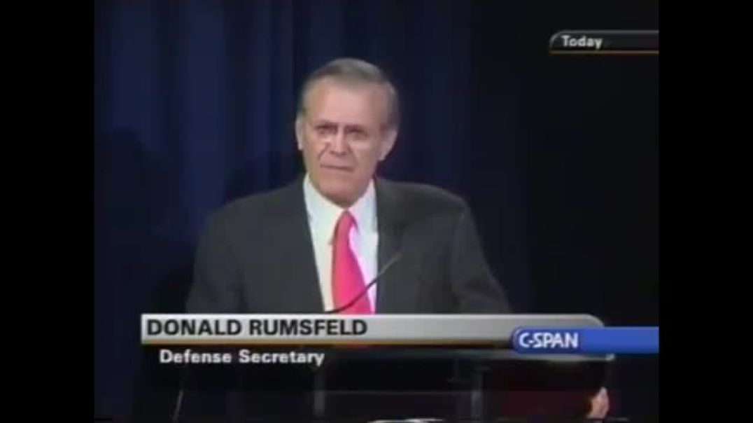 September 10th, 2001 - RUMSFELD: "We cannot track 2.3 TRILLION dollars"