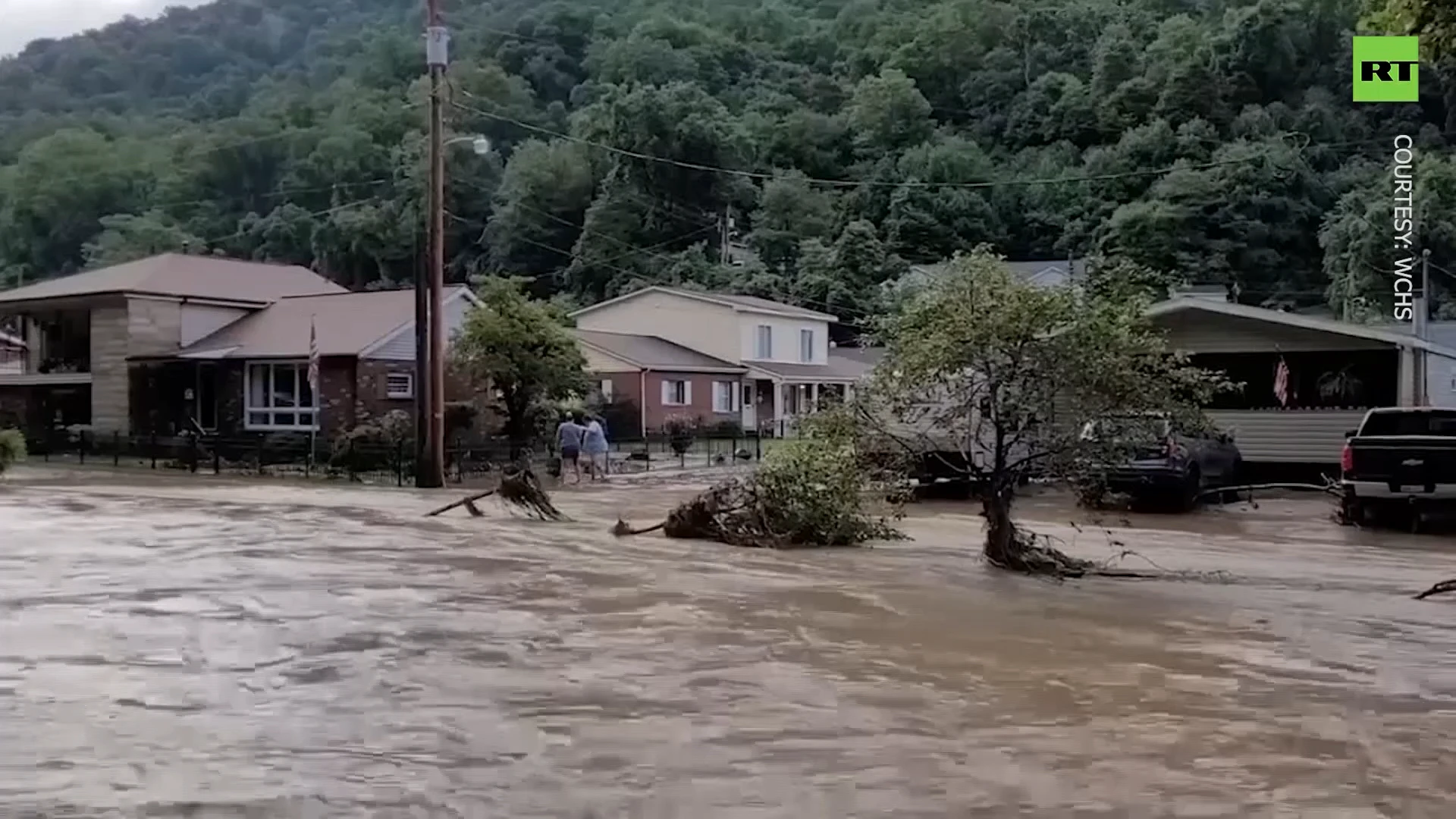 Damaged homes, bridges & roads: Flash floods ravage West Virginia