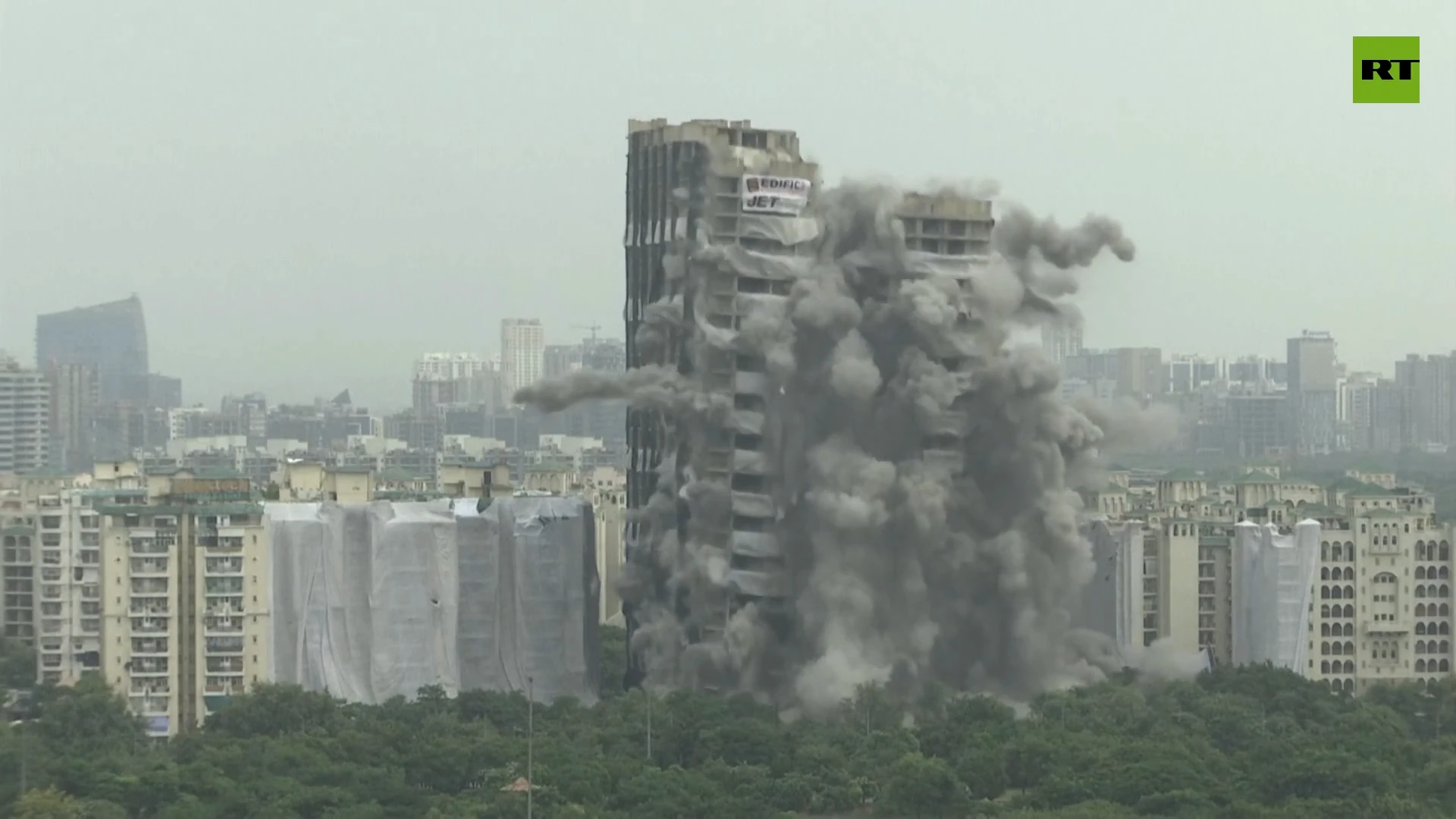 Boom! Illegally built Indian towers demolished in spectacular controlled blast