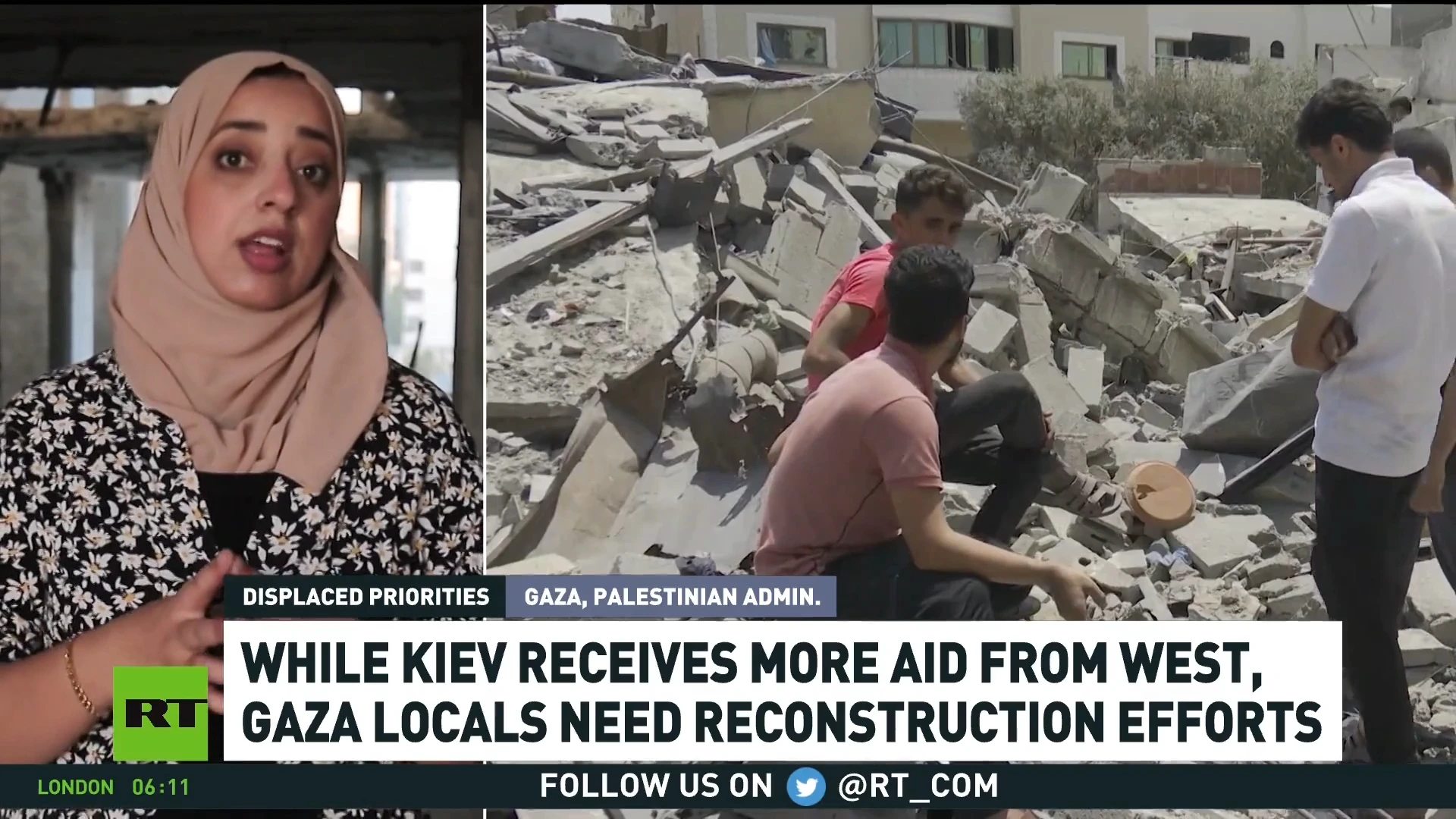 Kiev receives more Western aid while Gaza is unable to rebuild