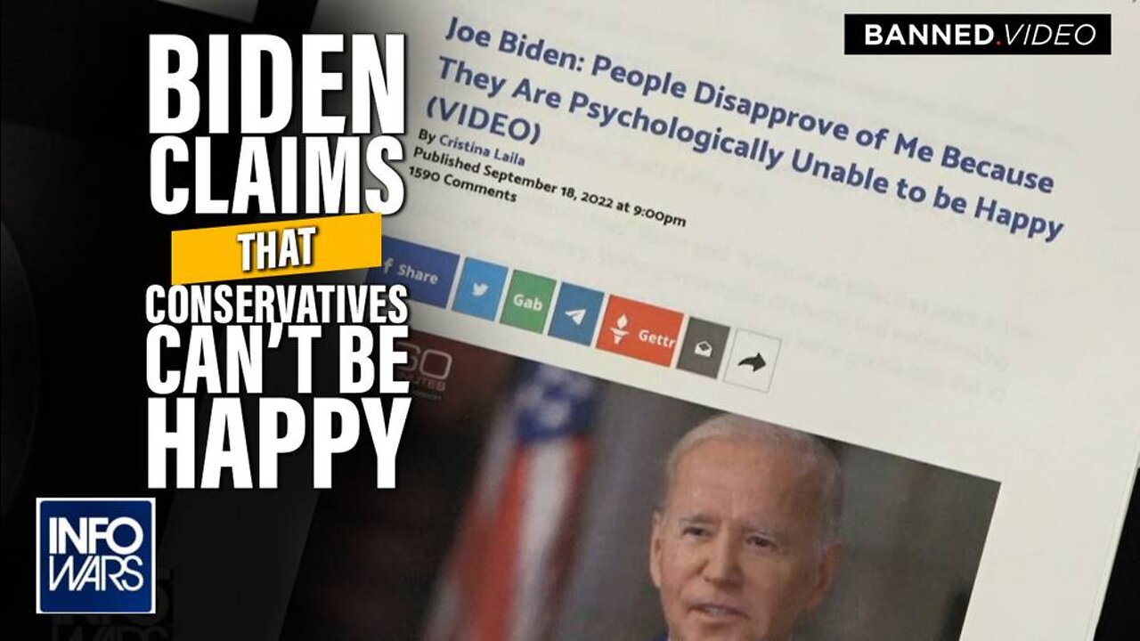 Biden Claims Conservatives Can’t Be Happy As Baby Killing Liberals