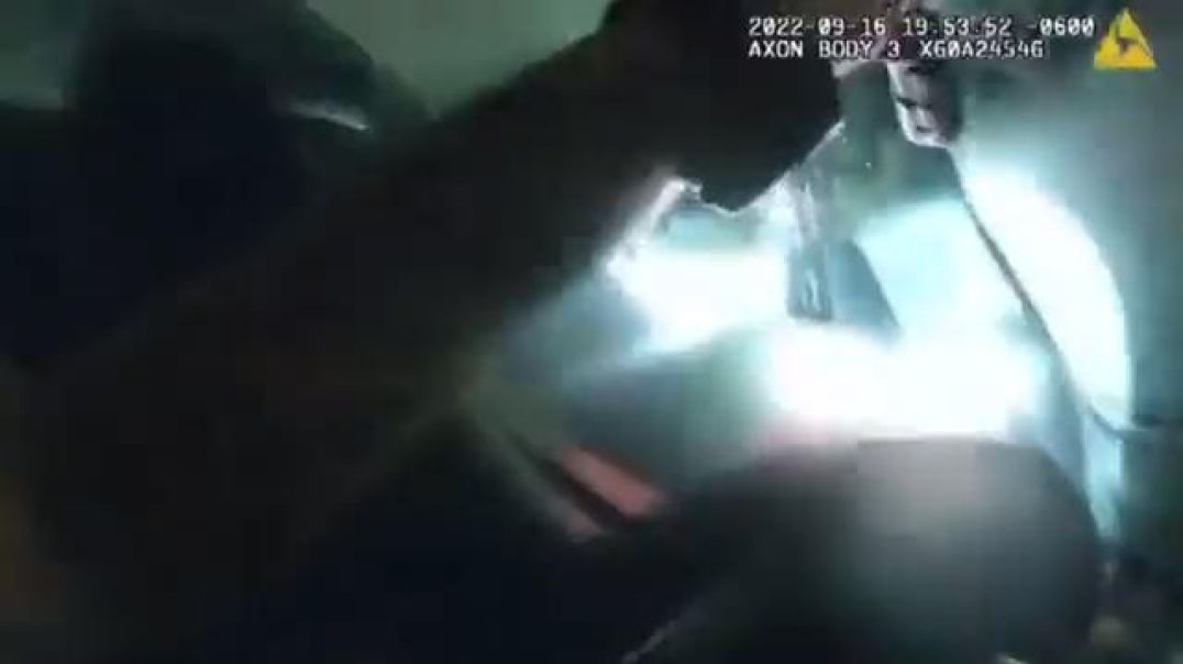 Body-cam video that shows a Platteville Police Department vehicle parked on railroad tracks before..