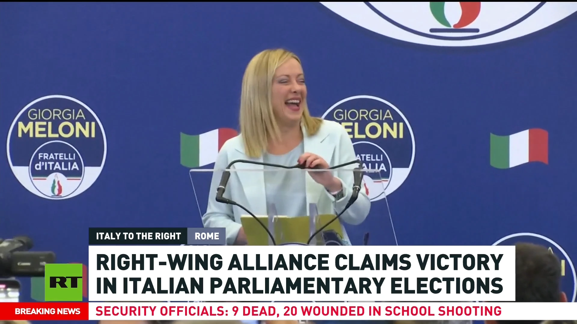 Right-wing alliance claims victory in Italy’s parliamentary elections