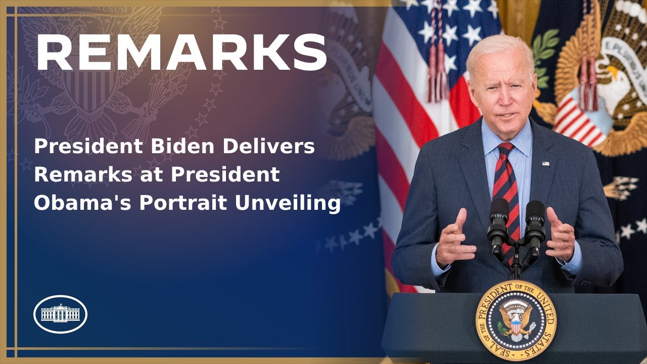 President Biden Delivers Remarks at President Obama's Portrait Unveiling