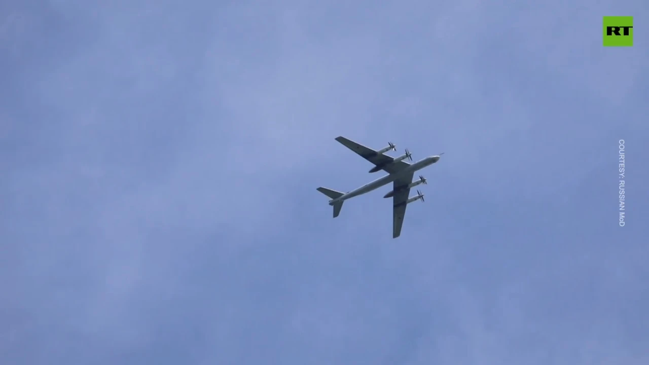 Tu-95 strategic bombers perform flights as part of drills