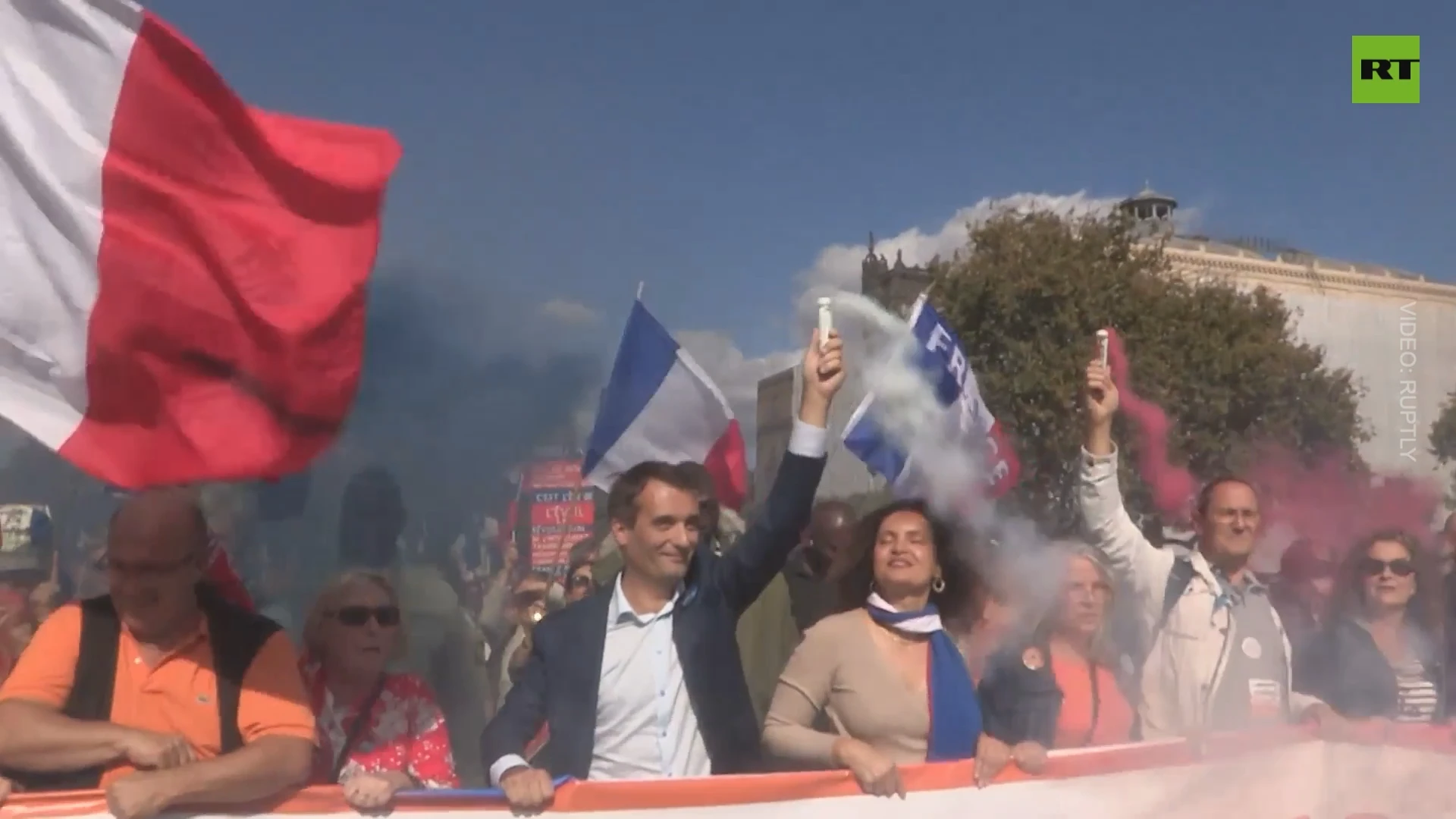 Anti-Macron protest in Paris