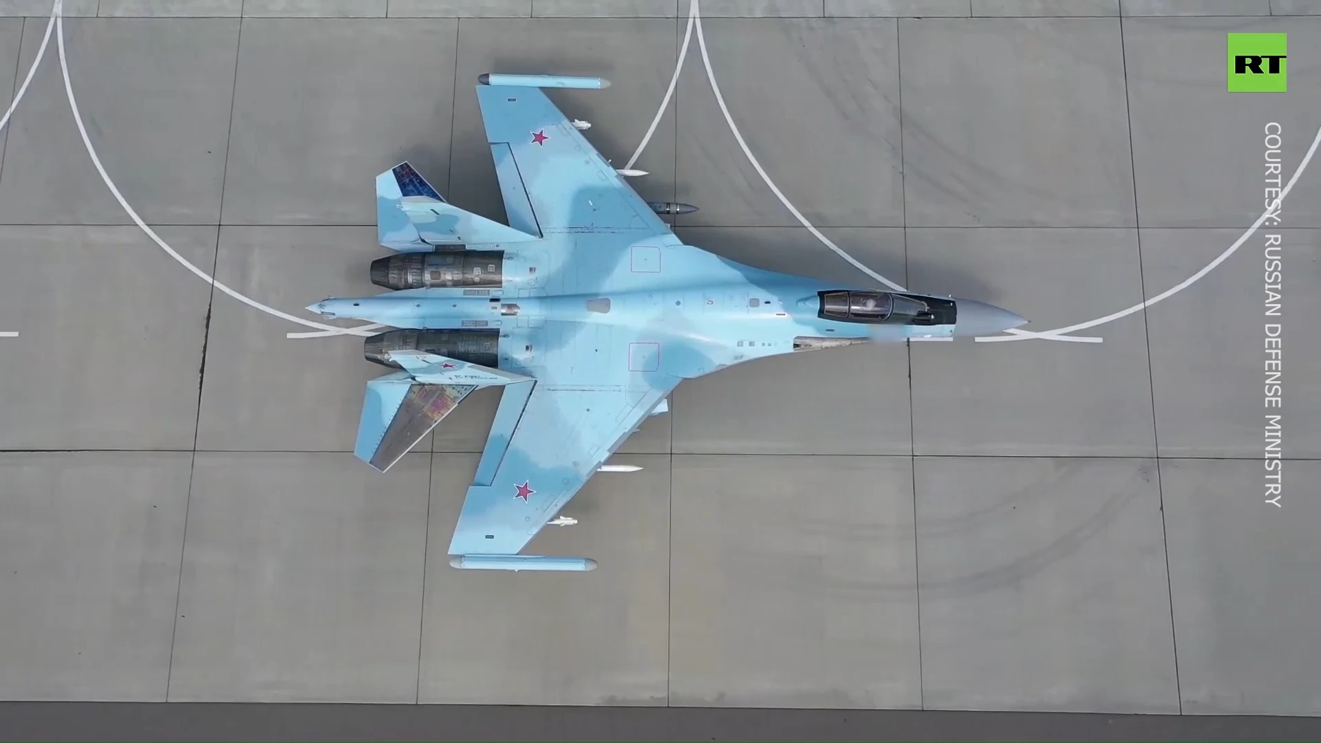 Su-35S performs combat sortie