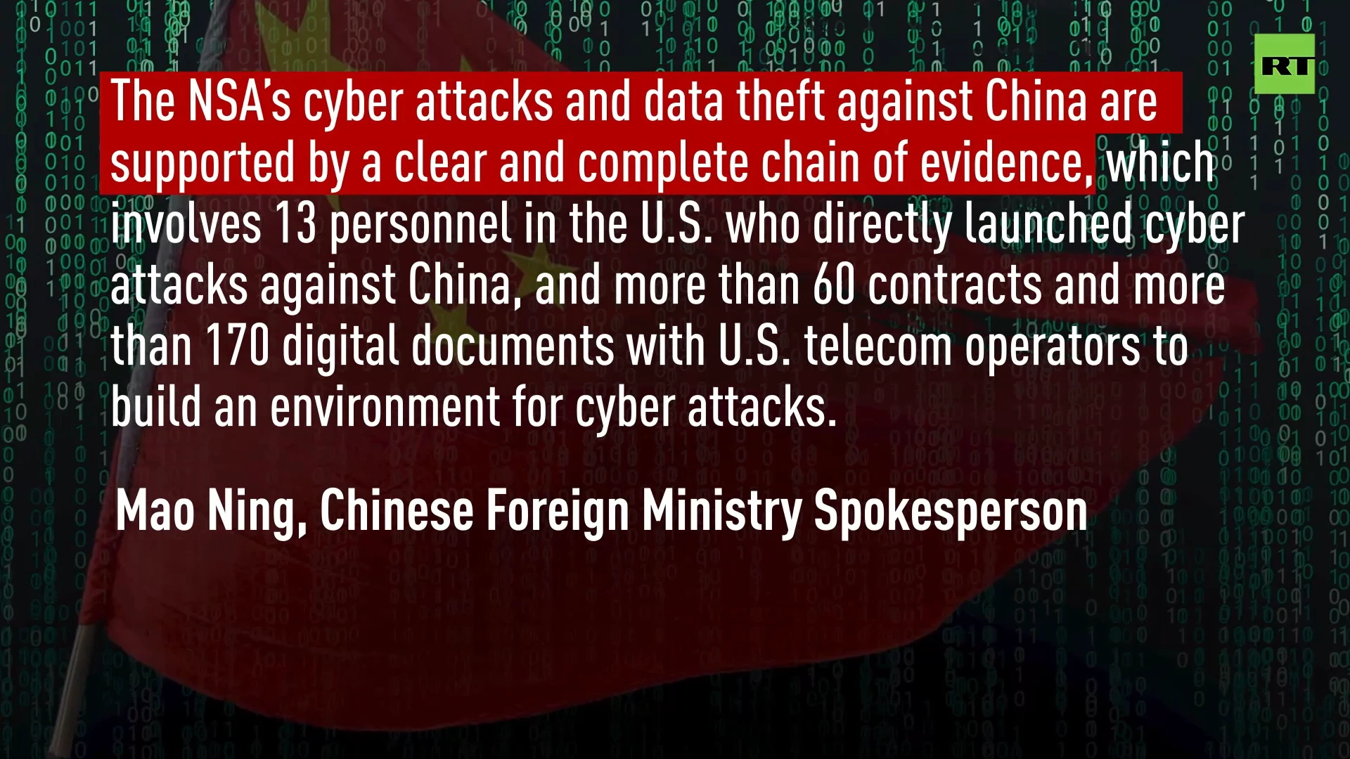 China turns the tables on West's hacking allegations