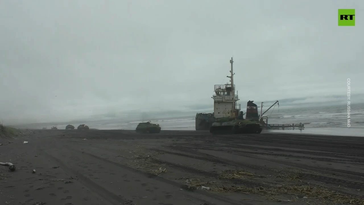 Anti-landing training at ‘Vostok-2022’ drills