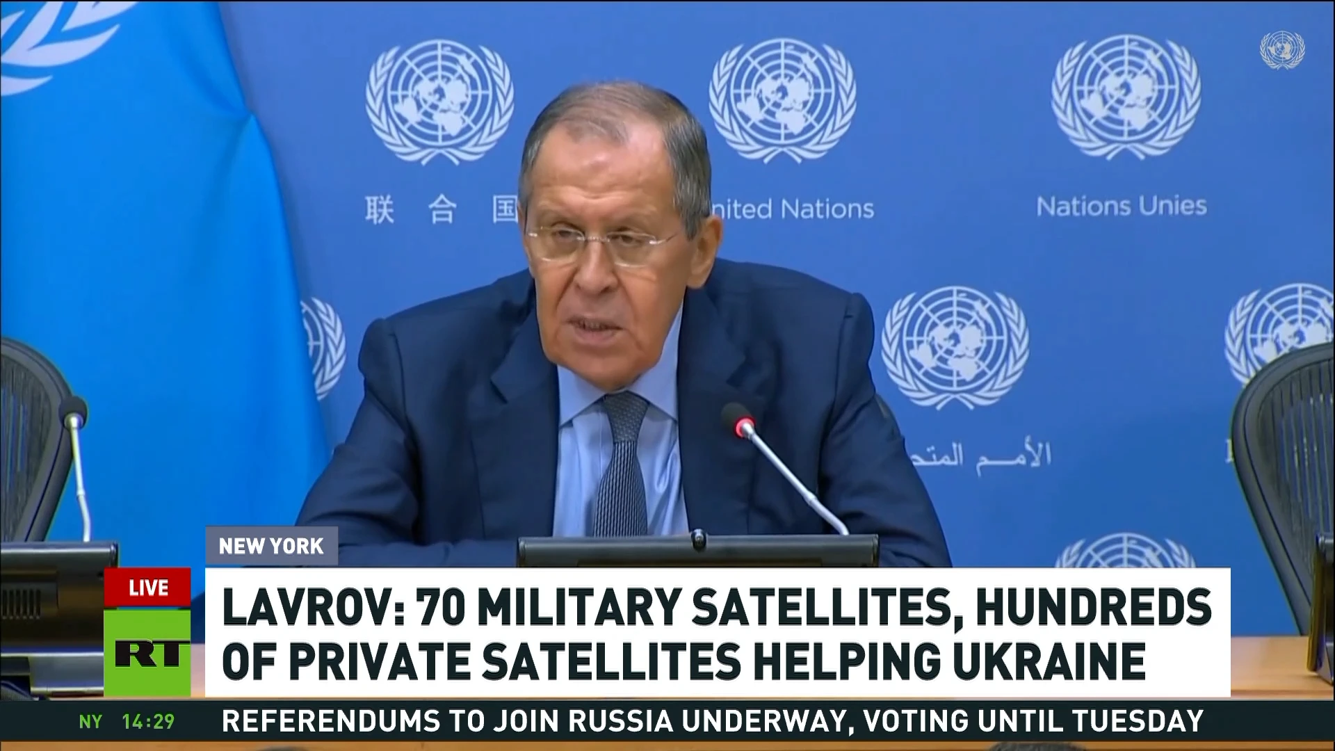 FM Lavrov gives press conference following UN speech