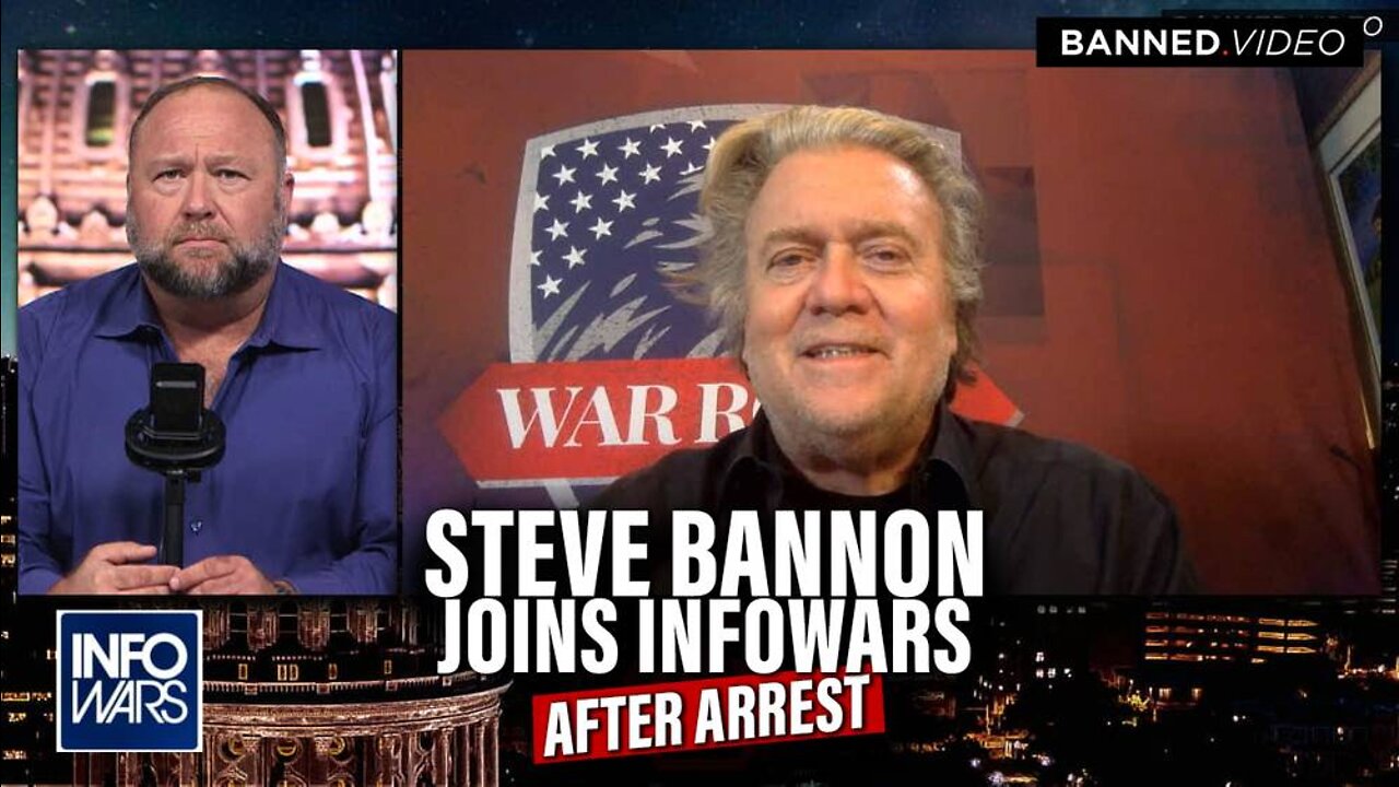 Steve Bannon Joins Alex Jones After Arrest To Rally Patriots For New